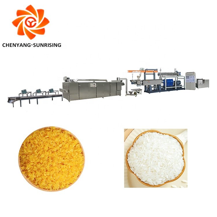 Automatic Re-produced Extruded Rice Production Processing Line Fortified Rice Machine Nutritional