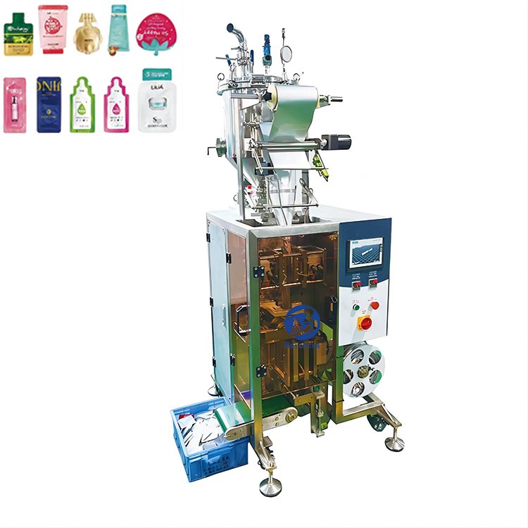 Automatic Plastic Vertical Body Lotion Paste Cream Cosmetic Filling and Packing Machine