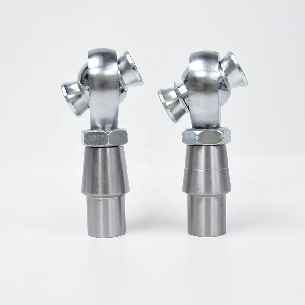 Heavy duty Steel Rod End Bearing 1/2 Inch RH male Heim Joint Rod Ends with Nut tube adapter HIGH MISALIGNMENT SPACER