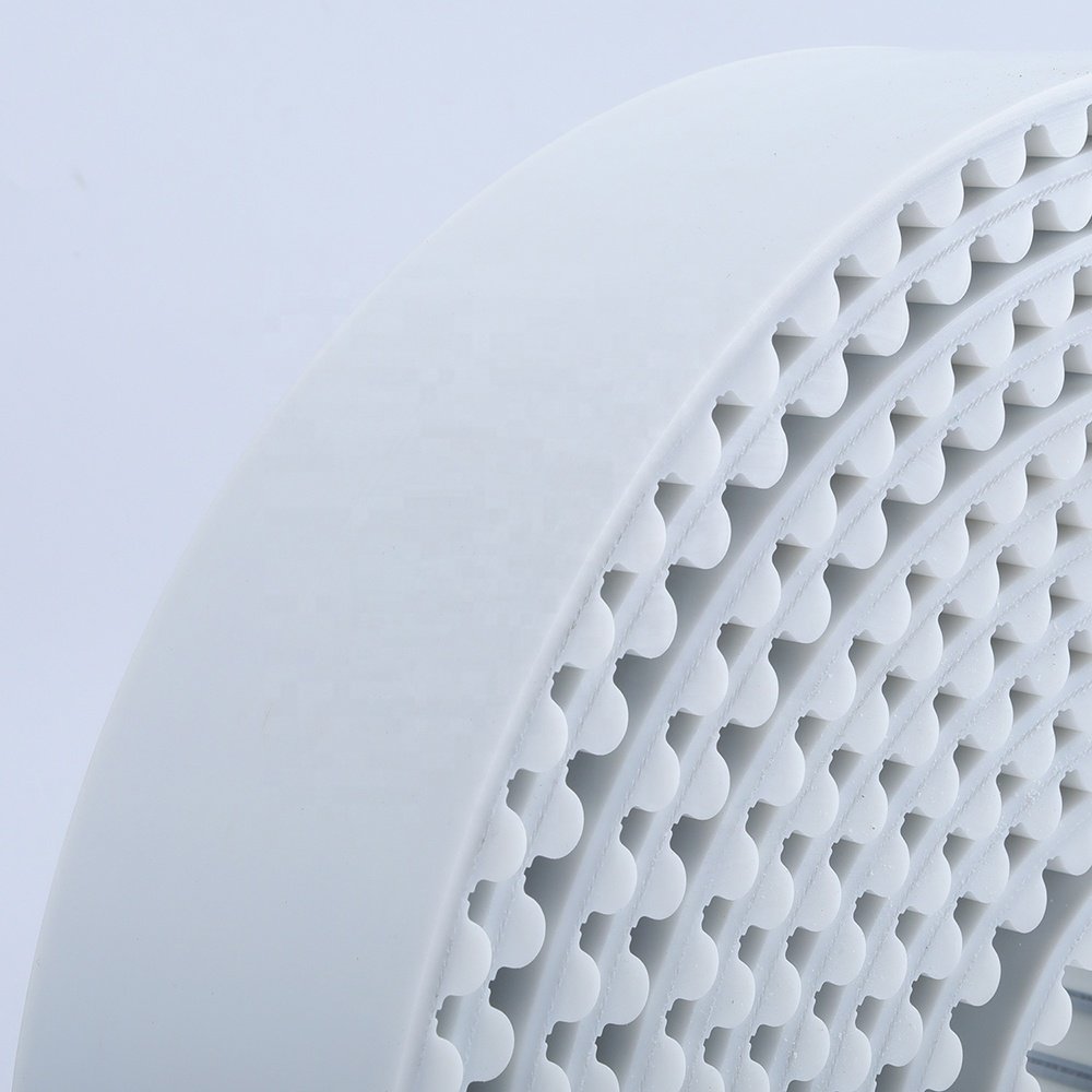 Polyurethane HTD8M Timing Belt White open-ended jointed pu transmission synchronous belt