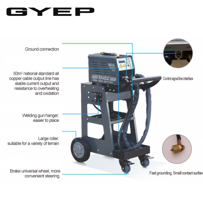 High Quality SGW-216 Standard Body Repair Machine Spot Welder with Dent Puller for Steel Body Repair