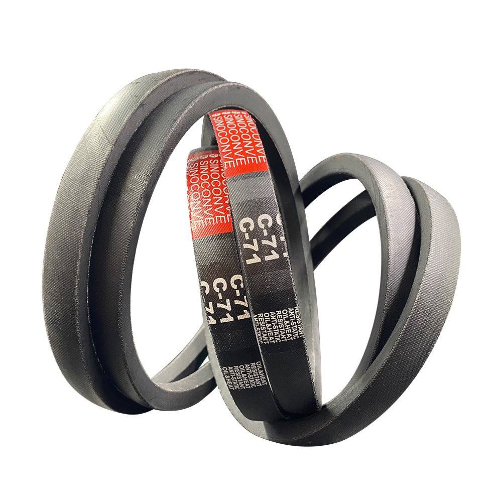 Heavy-Duty Rubber Transmission Wrapped V Belt for Industrial Machinery