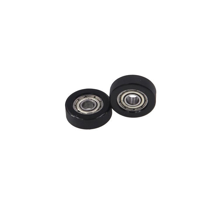 PU wheel rollers PU60416-5 4x16x5 polyurethane plastic rollers wheel with bearings