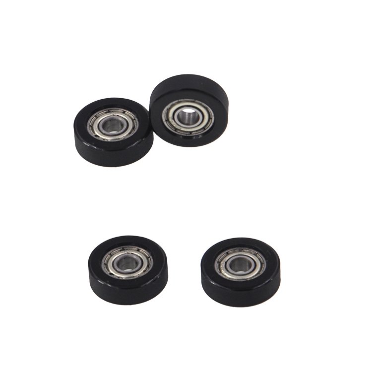 PU wheel rollers PU60416-5 4x16x5 polyurethane plastic rollers wheel with bearings