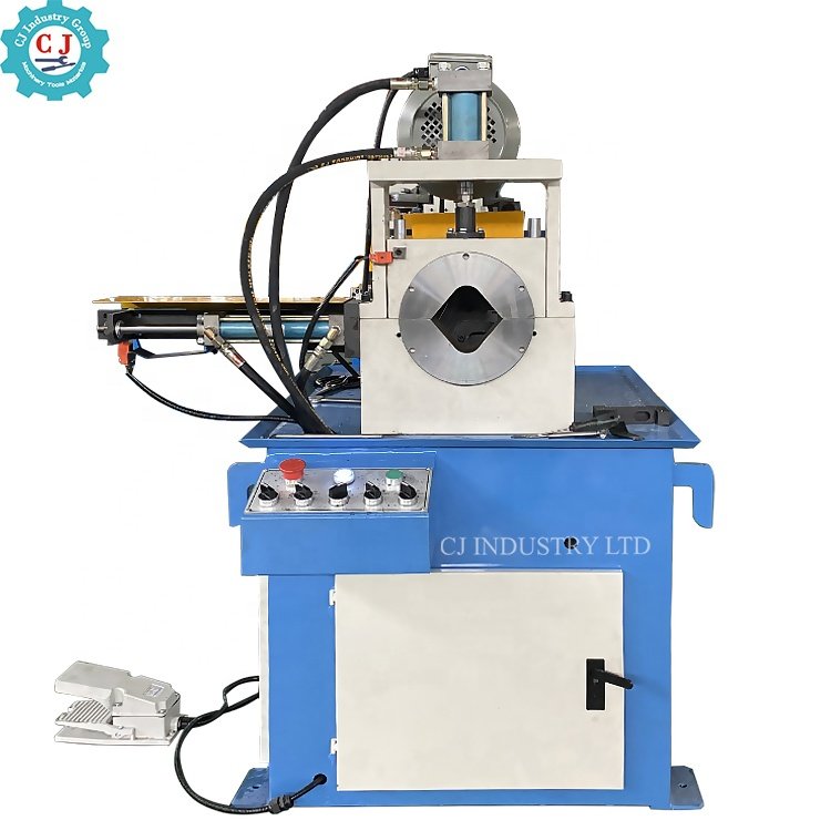 Single Head Automatic Feed Hex Bolt Chamfering Machine For Threaded Rod End Finishing Deburring