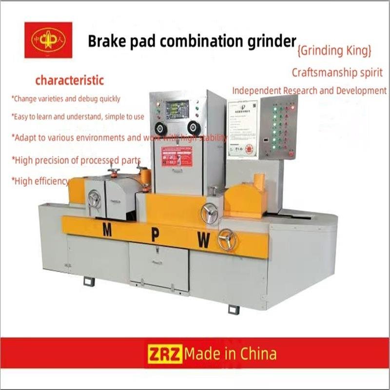 Oblique Angle Edge Brake Pad Cutting Chamfering Grinding Machines for Manufacturing Plant