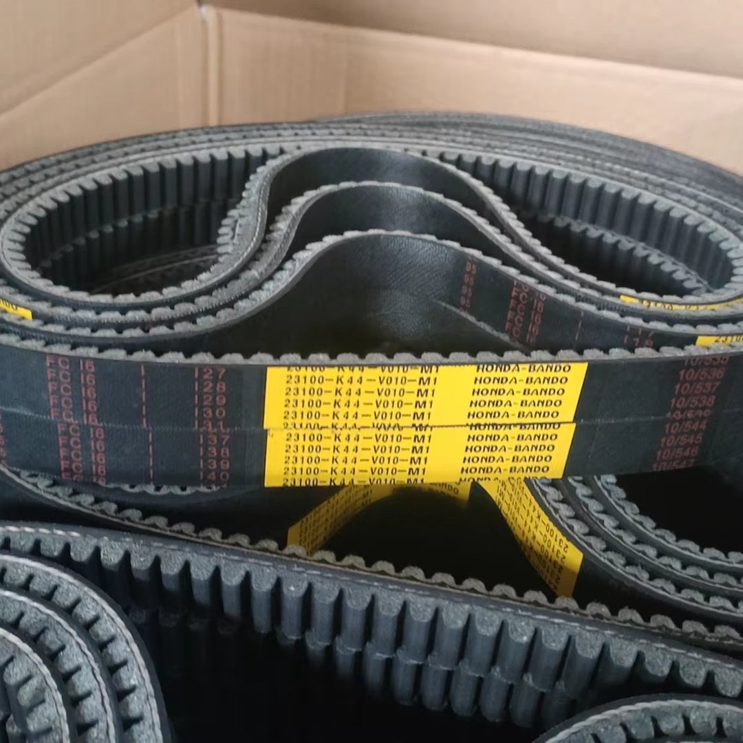 Black Rubber Timing Belt For Motorcycle More Wear Resistant Hot Selling Transmission Belt