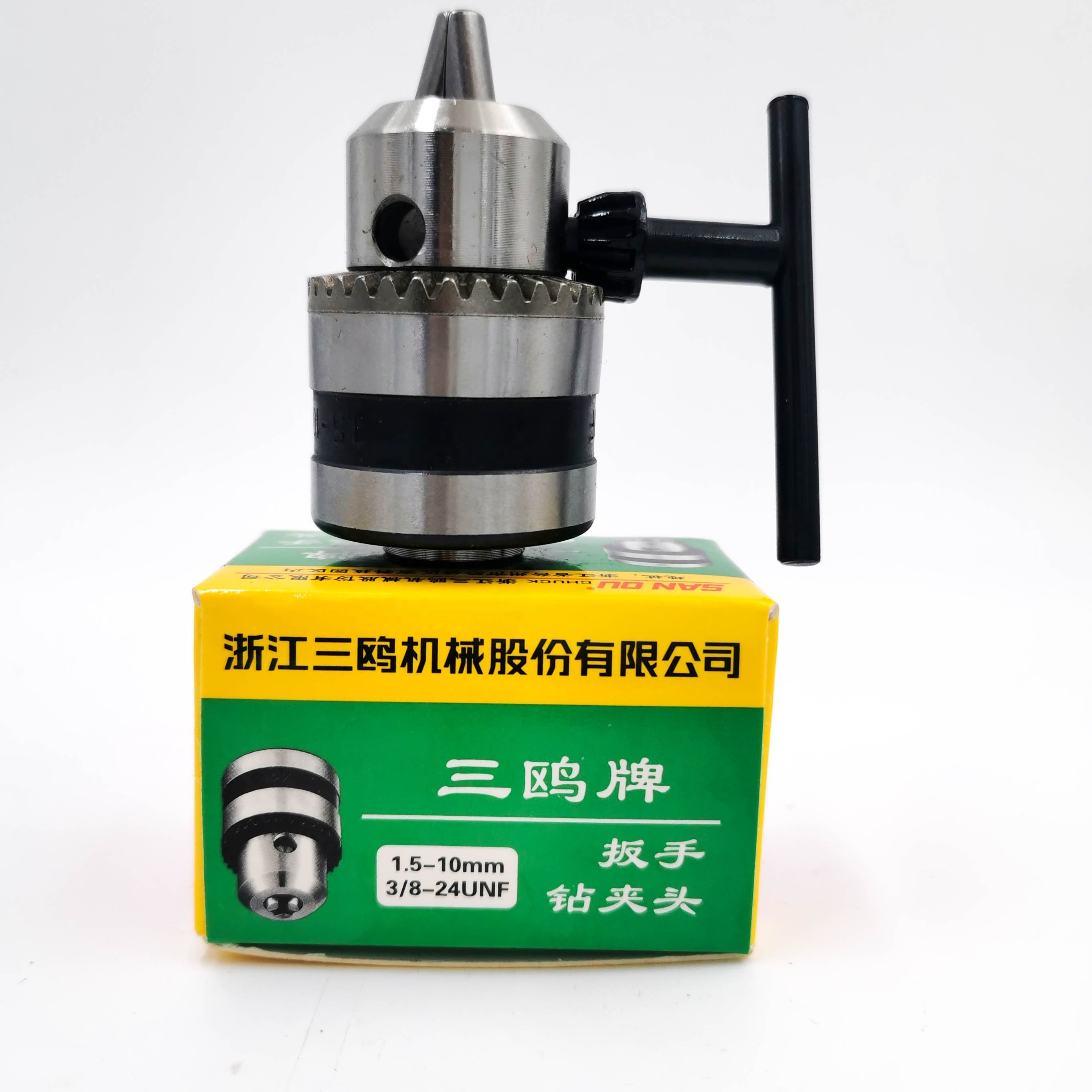 SANOU 1.5-10mm 3/8-24 UNF Keyless Hand Drill Chuck Adaptor Power Tool Accessories