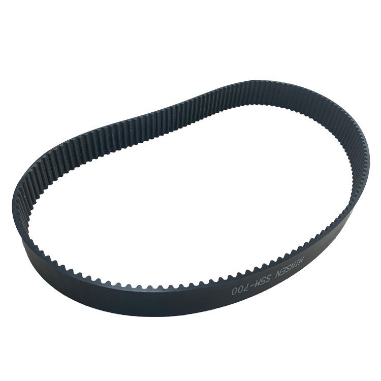 Cost effective flat drive timing belt black PU material transmission belt