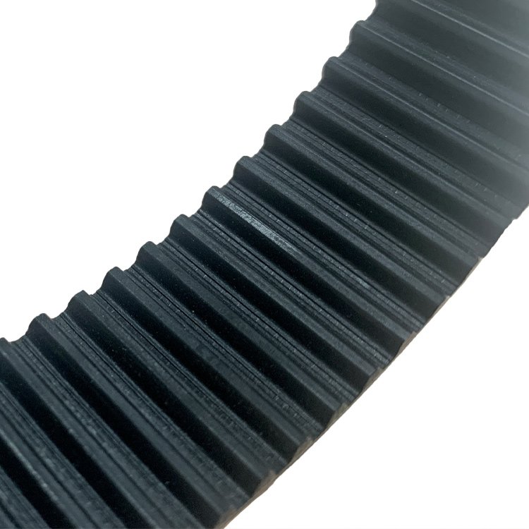 Cost effective flat drive timing belt black PU material transmission belt
