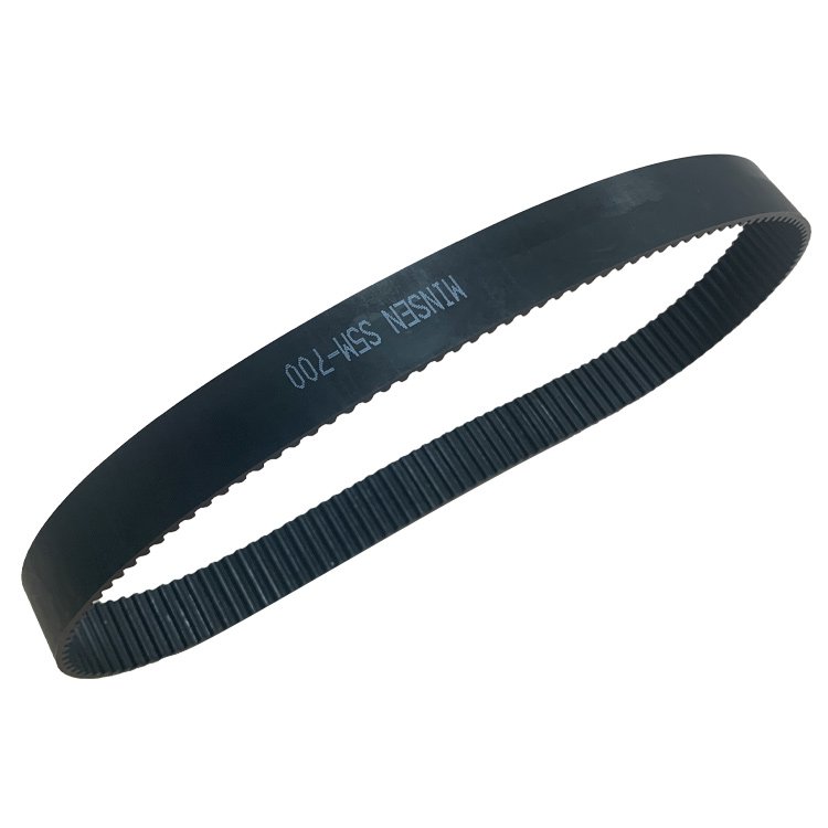 Cost effective flat drive timing belt black PU material transmission belt