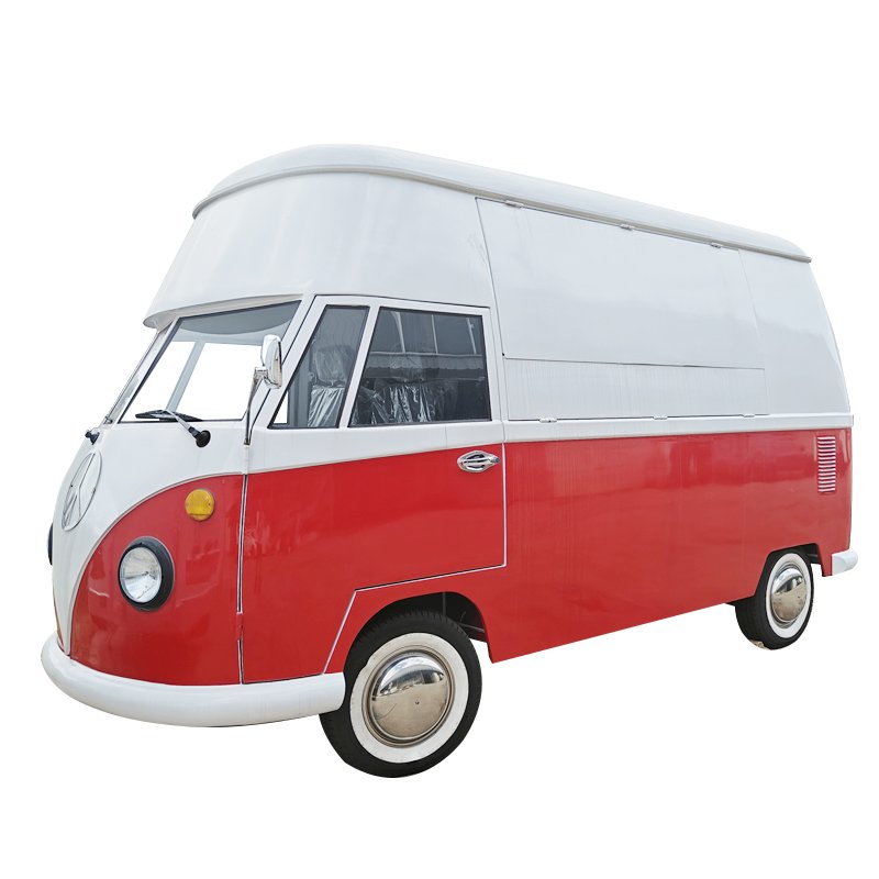 New Style Electric Food Truck Coffee Cart Van Mobile Kitchen Food Truck Vintage Food Truck for Sale