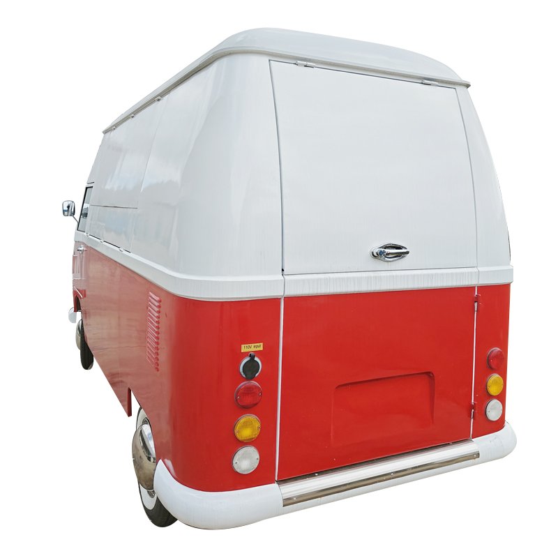New Style Electric Food Truck Coffee Cart Van Mobile Kitchen Food Truck Vintage Food Truck for Sale