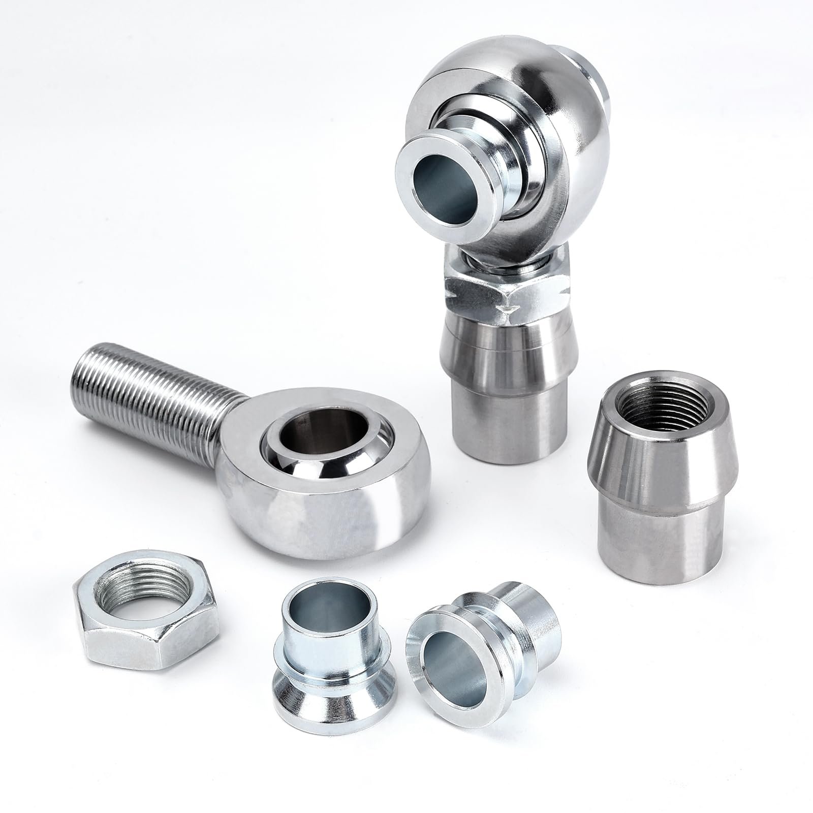 3/4" Heim Joint Rod End Kit with High Misalignment Spacers Heims 750" Chromoly Joints Left and Right Hand Thread Panhard Kit