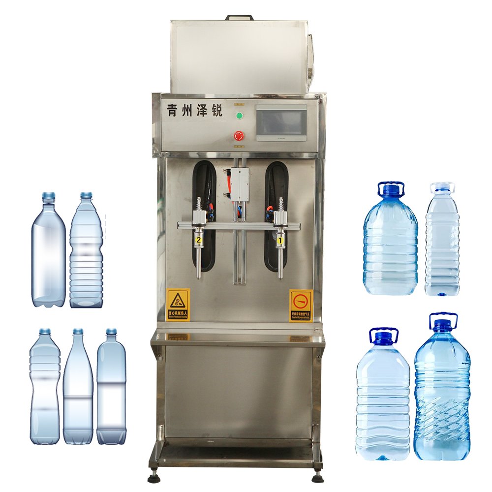 Complete Mineral Water Production Line Automatic Pure Water Bottling Machine and 6-heads of Semi-automatic Filling Machine