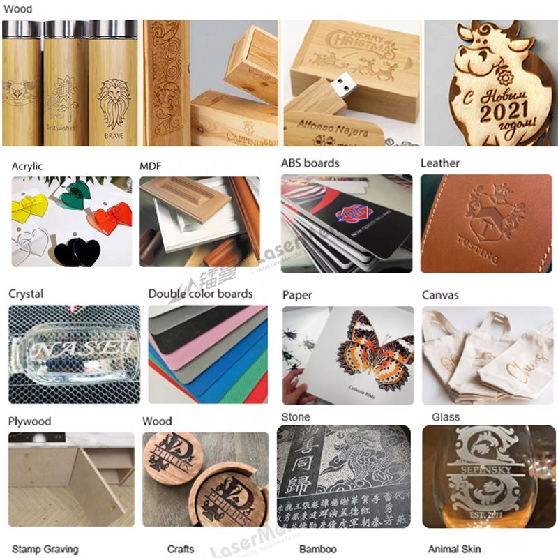 LaserMen Popular Economic CO2 Laser Cutting Engraving Machine 80W 100W 130W 150W 180W for acrylic wood MDF leather paper cutting