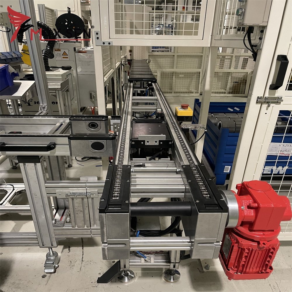 Low Noise Double Speed Chain Conveyor Drive Motorized Chain Conveyor for Auto Armchair Production Line