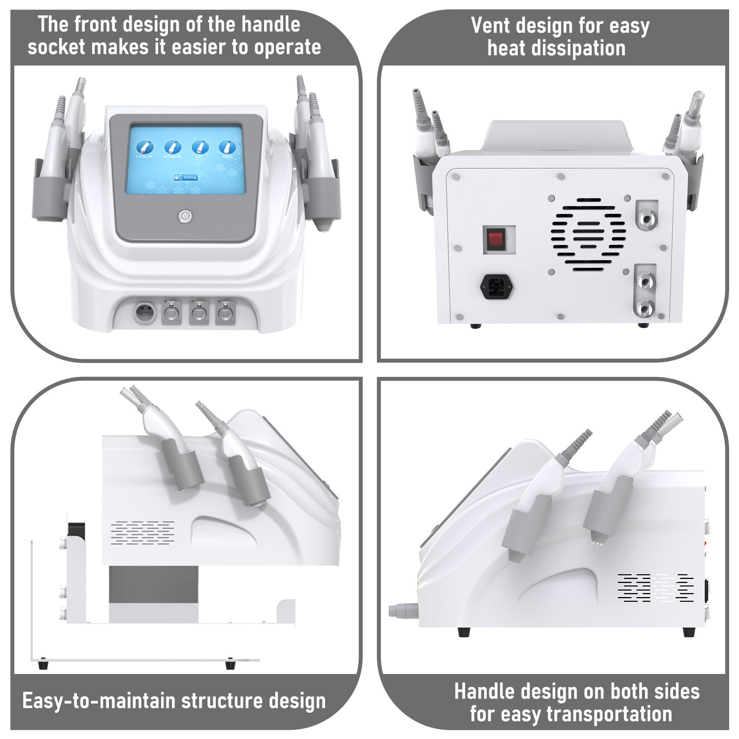 2024 Radio Frequency Scarlet Fractional Vivace Gold RfMicroneedling CPT Machine for Fix Facial Lift