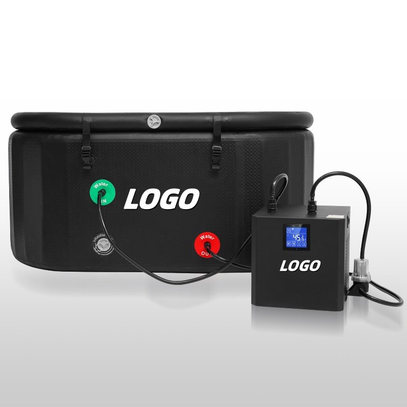 Logo Customized Ice Bath Chiller Machine Barrel Pod Cold Plunge 1/2HP Water Chiller Equipment for Athletes Recovery