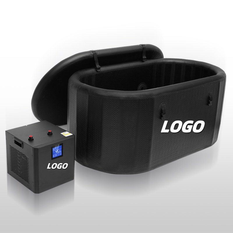 Logo Customized Ice Bath Chiller Machine Barrel Pod Cold Plunge 1/2HP Water Chiller Equipment for Athletes Recovery