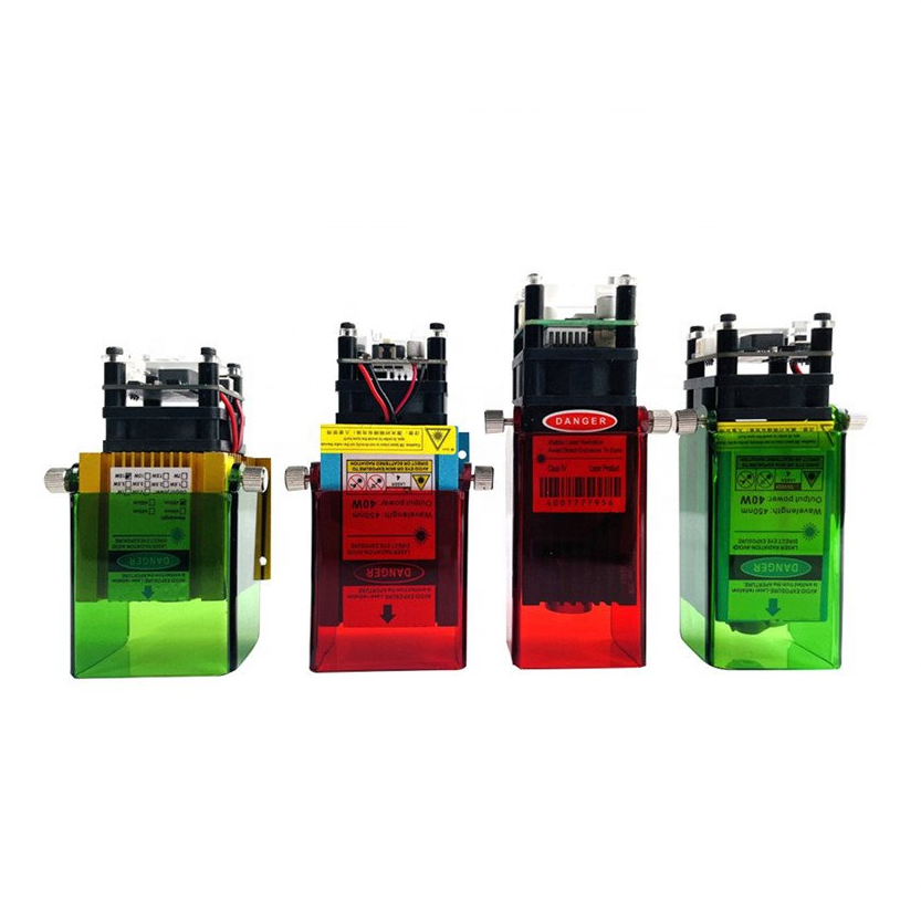 450nm High Power 40W Fixed Focal Fast Engraving Laser Head 10W Laser Output Power Cutting Engraving Module