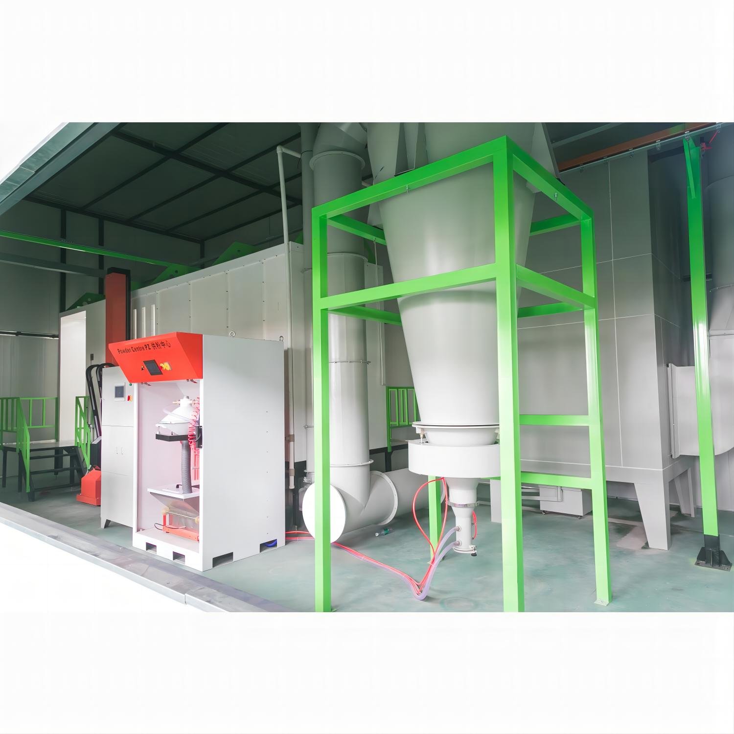 High Efficiency Powder Coating Production Line Available in Manual Semi-Auto or Automatic Options