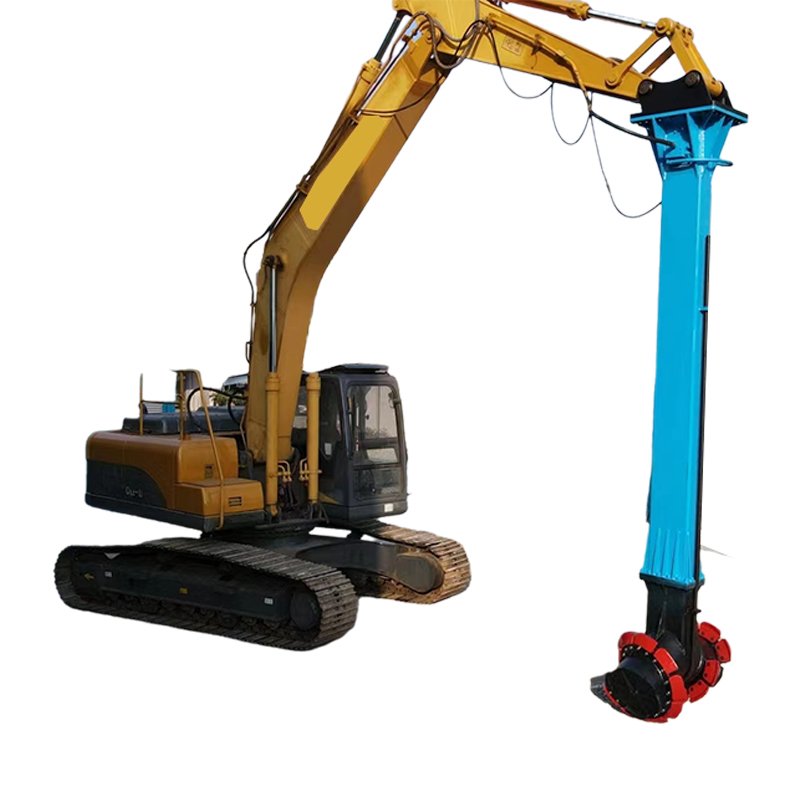 Modification of Mud Mixing Head Hook Machine to High Power Solidifier Excavator Solidification Mixing Head