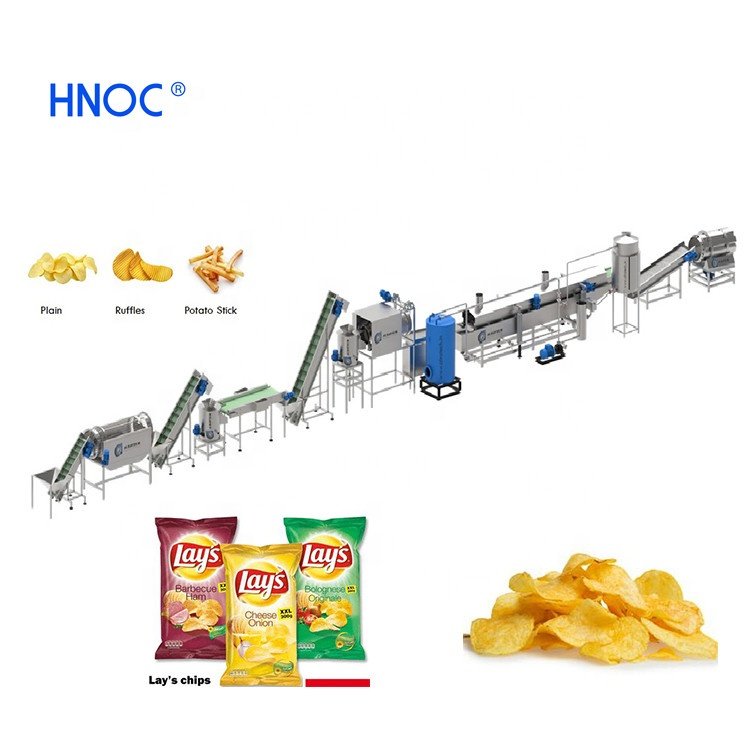 Automatic Potato Chips Cutting Slicing and Making Frying Process Line Offer