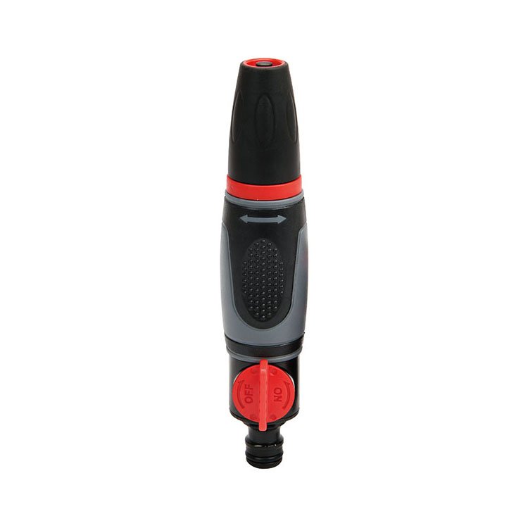 Garden Twist Hose Nozzle Water Flow Control Knob Soft Rubber Grip Comfort Handling Spray from Mist to Powerful Jet Water Sprayer