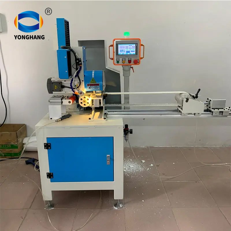 PU timing belt double toothed belts grinding back side grooving making machine