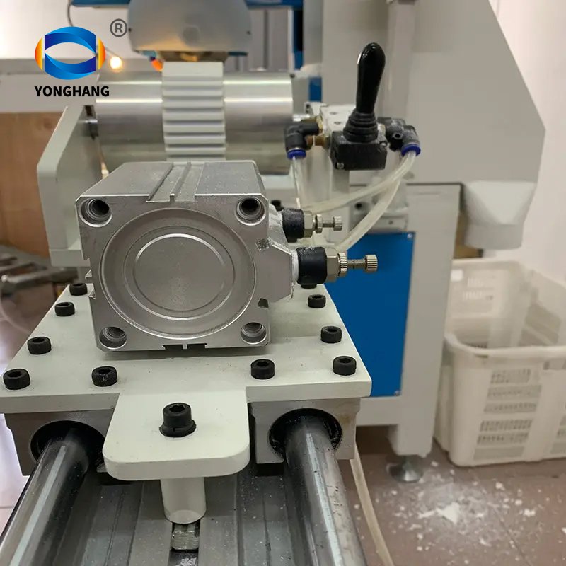 PU timing belt double toothed belts grinding back side grooving making machine