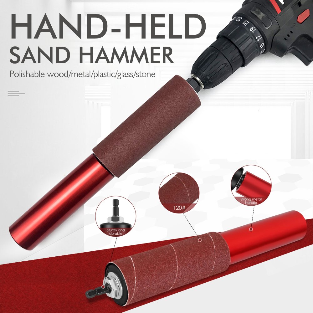 Woodworking sanding tools: Belt sander sanding rod comes with sandpaper