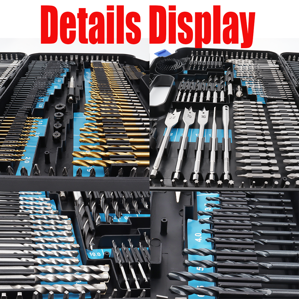Multifunction 246Pcs Drill Bit Set for wood metal and concrete power tools kit electric drill hand tools powerful repair parts