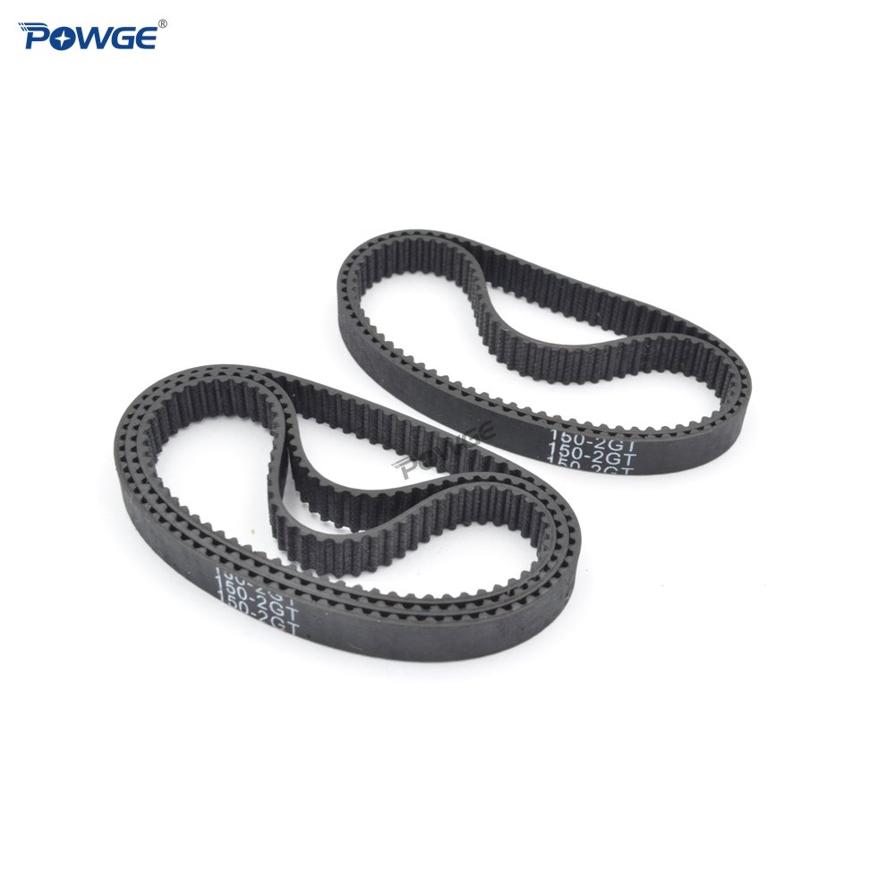 POWGE 2MGT 2M 2GT Synchronous Timing Belt Pitch Length 146/148/150/152/154/156/158/160/162/164/166/168mm Width 6mm Closed Loop