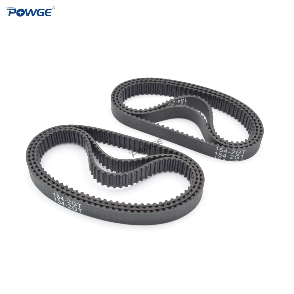 POWGE 2MGT 2M 2GT Synchronous Timing Belt Pitch Length 146/148/150/152/154/156/158/160/162/164/166/168mm Width 6mm Closed Loop