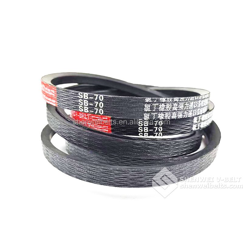 SHENWEI Factory Price customized manufacturer transmission SC-72 SB-70 plain v-belt for Kubota agricultural v belt