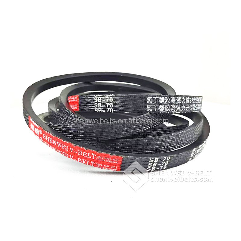 SHENWEI Factory Price customized manufacturer transmission SC-72 SB-70 plain v-belt for Kubota agricultural v belt