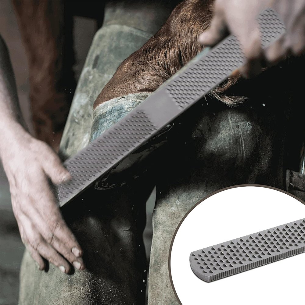 Professional Double Sided Stainless Steel Hoof Rasp Files Veterinary Instruments for Horse Hoof Cleaning Tool Manicure Kits