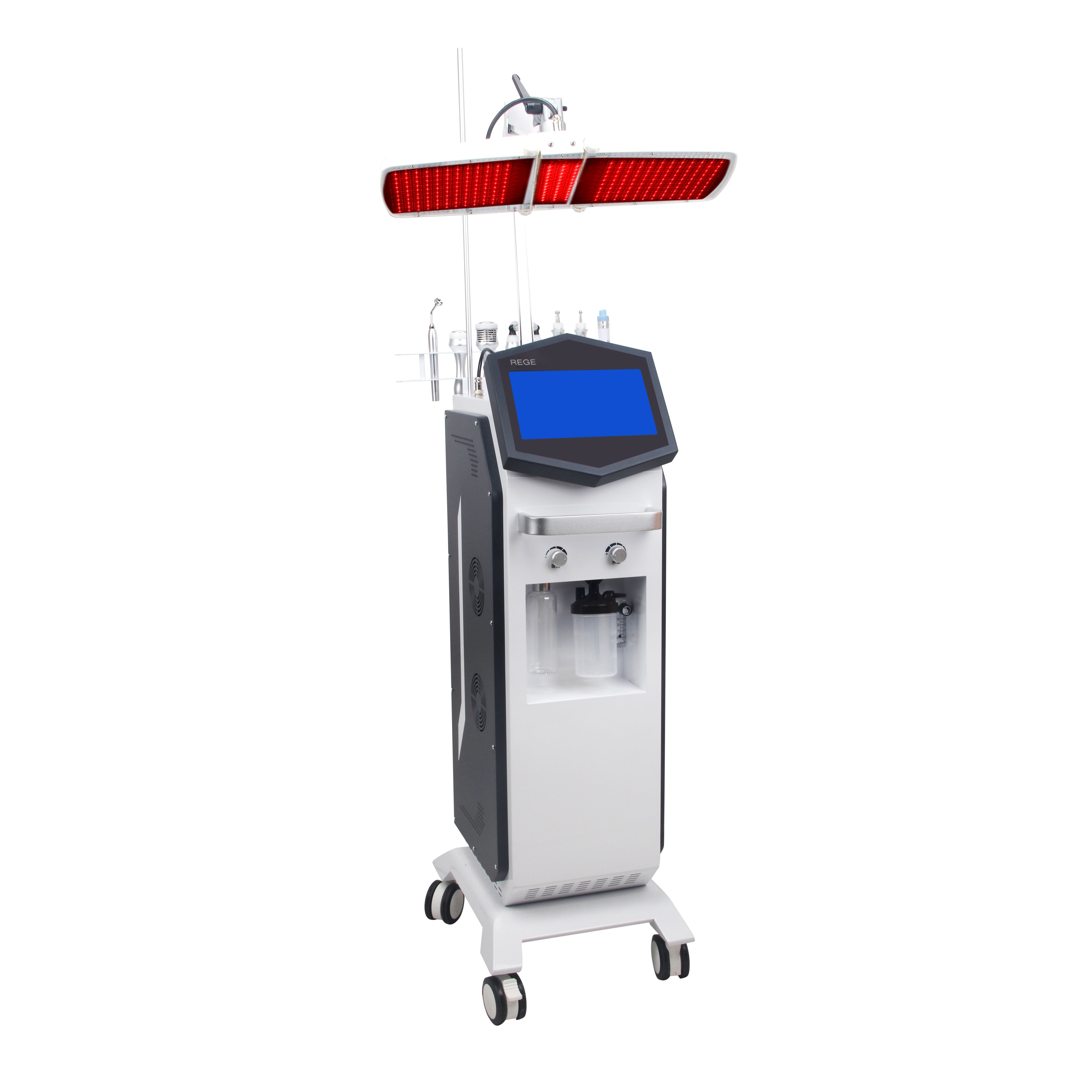 12 in 1 Skin Analyzer PDT Led Light Aqua Peel Skin Care Facial Beauty Hydra Dermabrasion Machine
