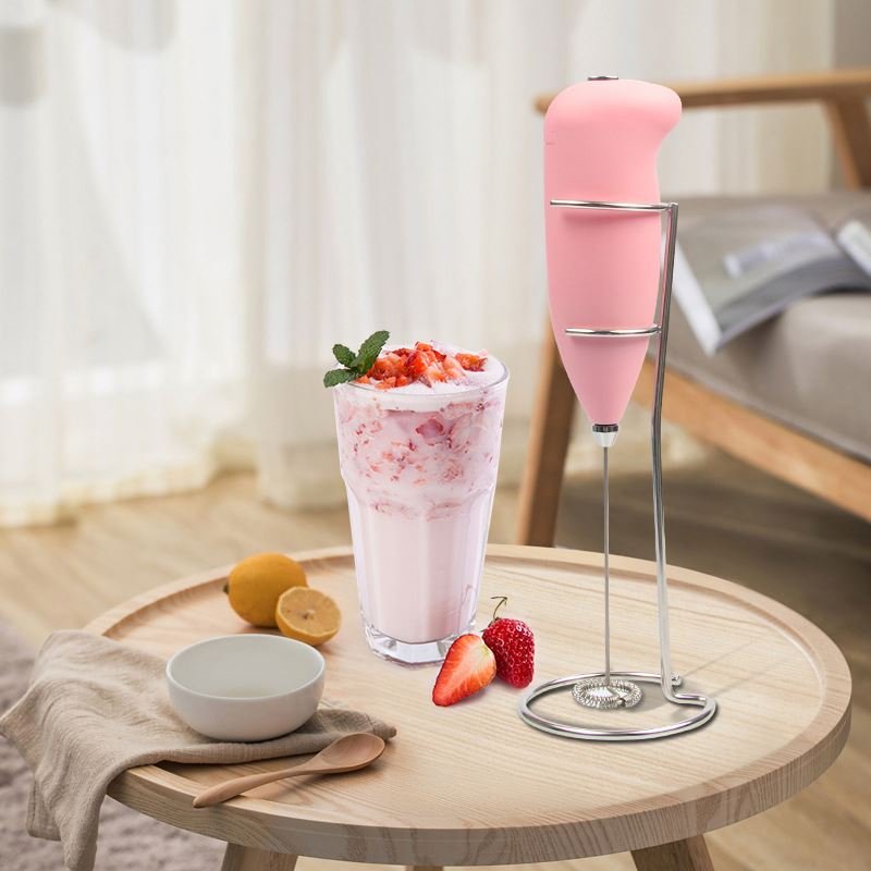Hot Sale Handheld Electric Milk Frother Stainless Steel Battery Powered Coffee Milk Frother Whisk Electric Mixer tools