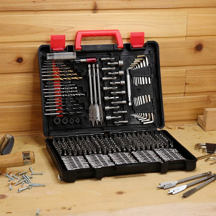 318 pcs Drill Set Tool Box Hot Sale Tools Box Set Mechanic Tools Set Box
