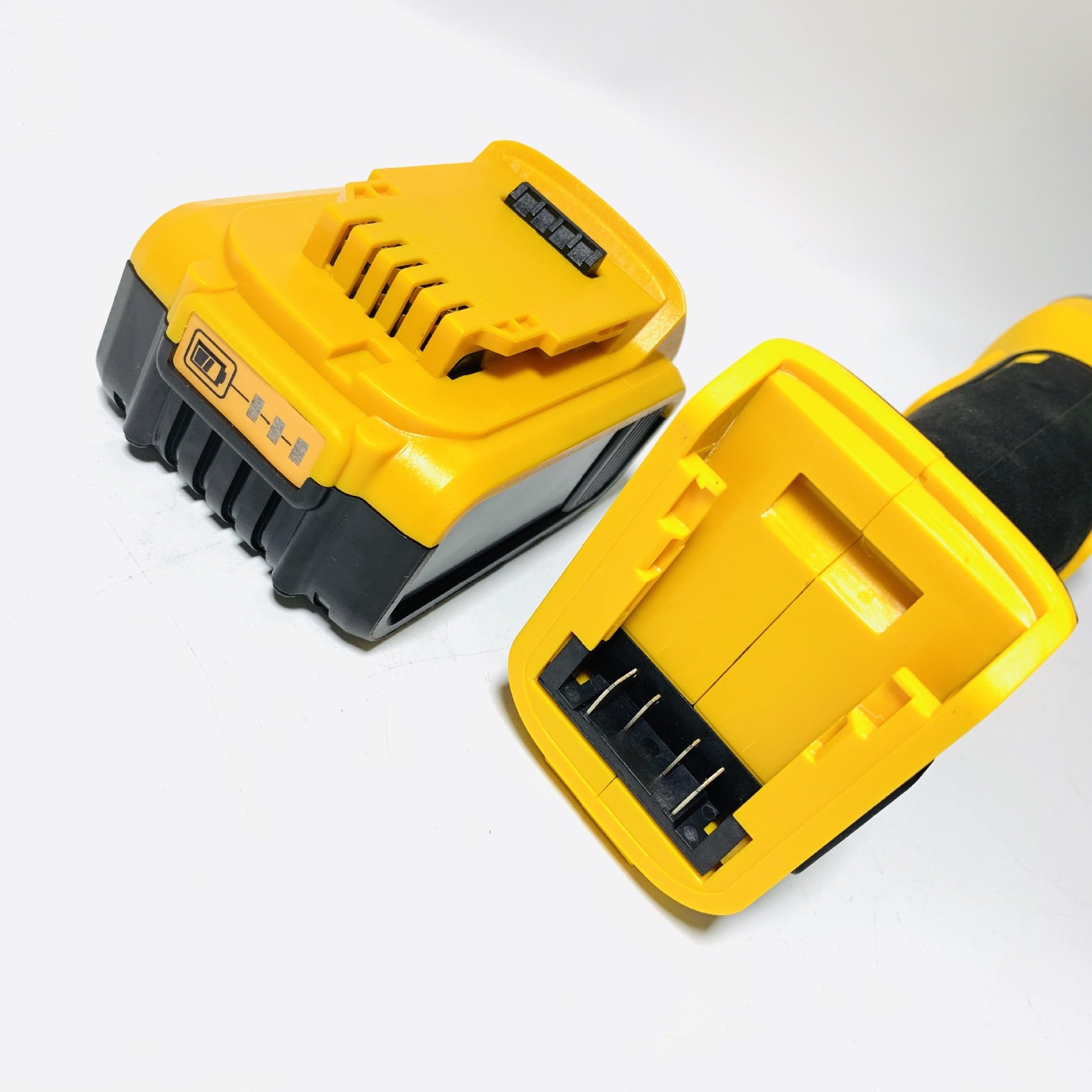 Set of 2pcs Cordless Power Tools Kits Rechargeable Lithium Electric Impact Wrench Brushless Angle Grinder Combination Tool Set