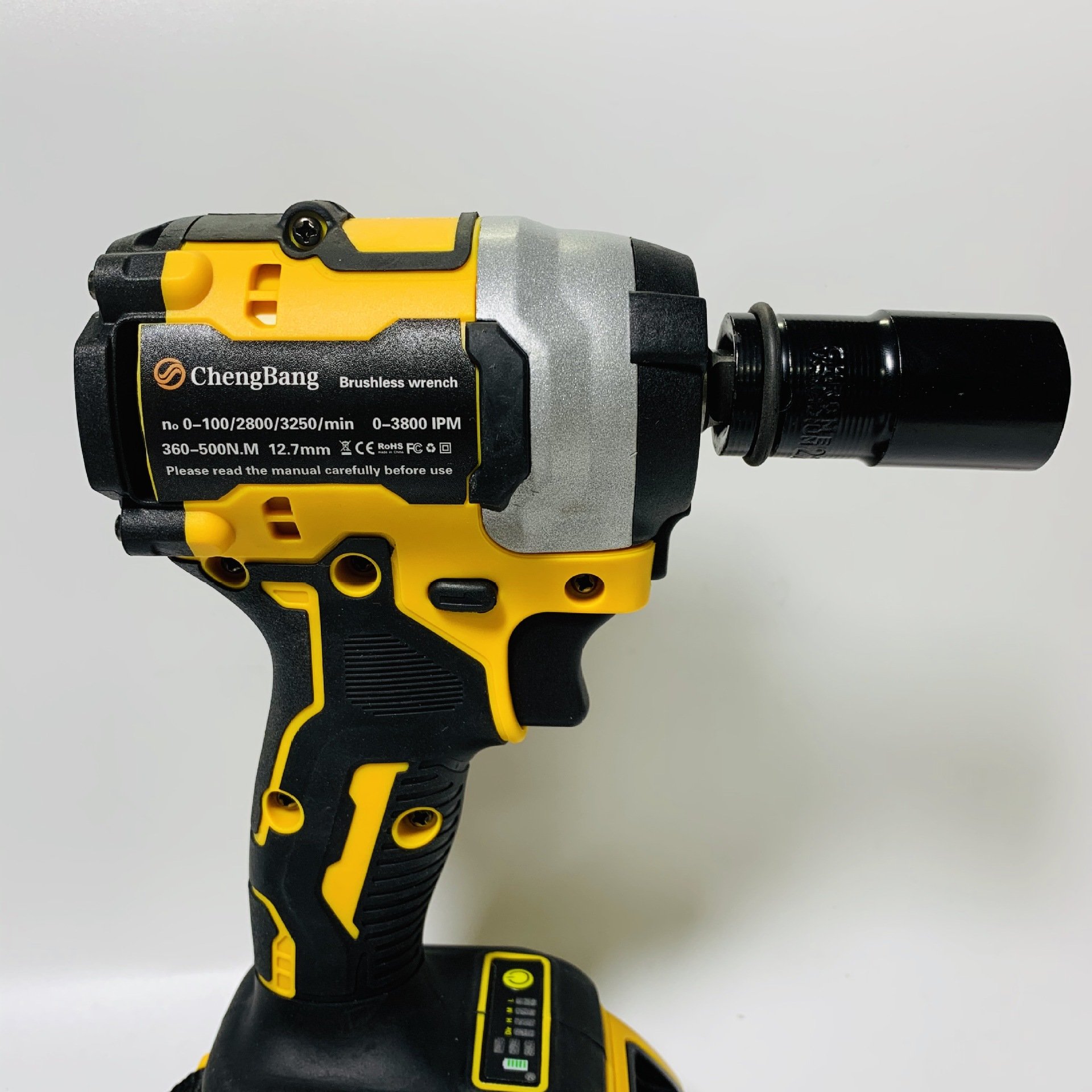 Set of 2pcs Cordless Power Tools Kits Rechargeable Lithium Electric Impact Wrench Brushless Angle Grinder Combination Tool Set