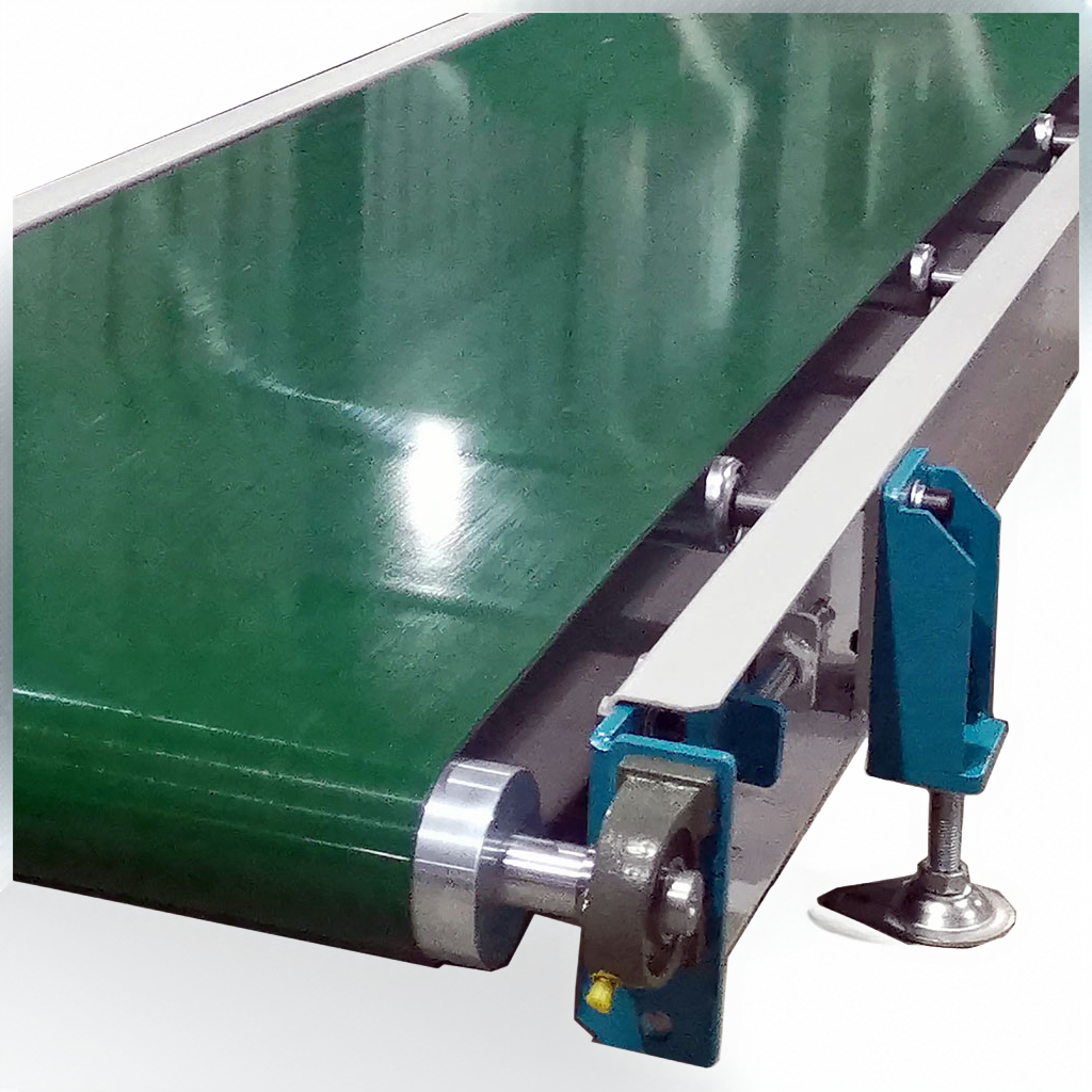 Automatic correction conveyor belt system ensures precise transmission