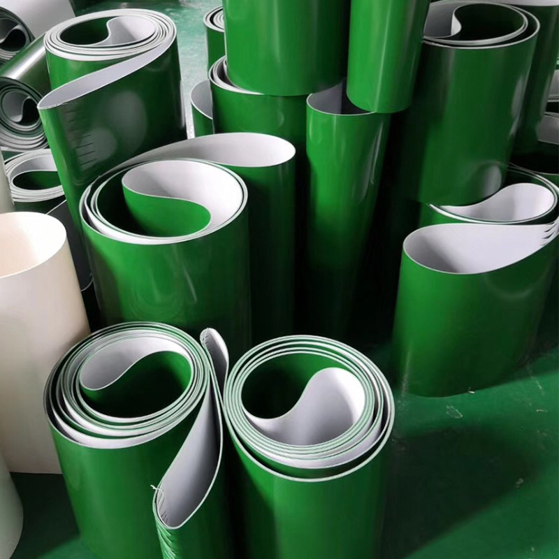 Super High Mechanical Green Glossy Pattern Used Rubber Conveyor Belt