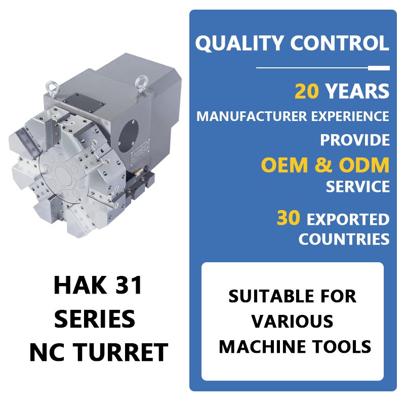 NC Turret for lathe machine HAK31 Series 6 or 8 position of Tool Holder for CNC Lathe Machine