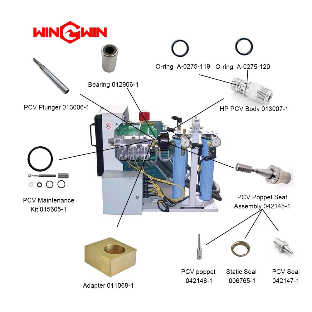 Waterjet Cutting End Cap Assembly 011044-1 Waterjet Spare Parts Tie Rod 011034-1HP Cylinder 013932-1