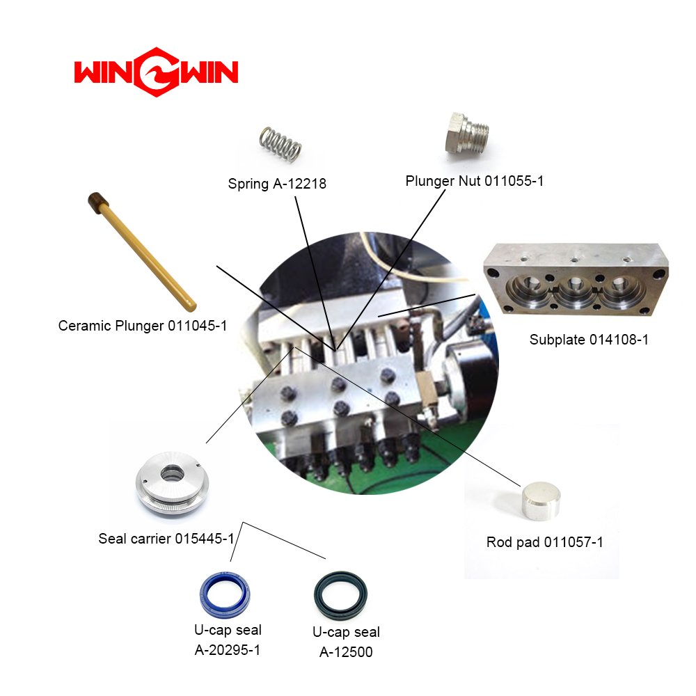 Waterjet Cutting End Cap Assembly 011044-1 Waterjet Spare Parts Tie Rod 011034-1HP Cylinder 013932-1