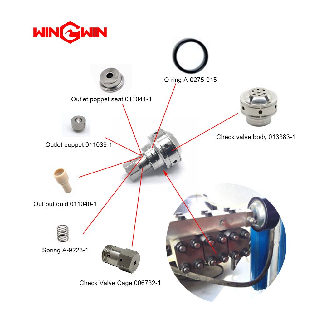Waterjet Cutting End Cap Assembly 011044-1 Waterjet Spare Parts Tie Rod 011034-1HP Cylinder 013932-1