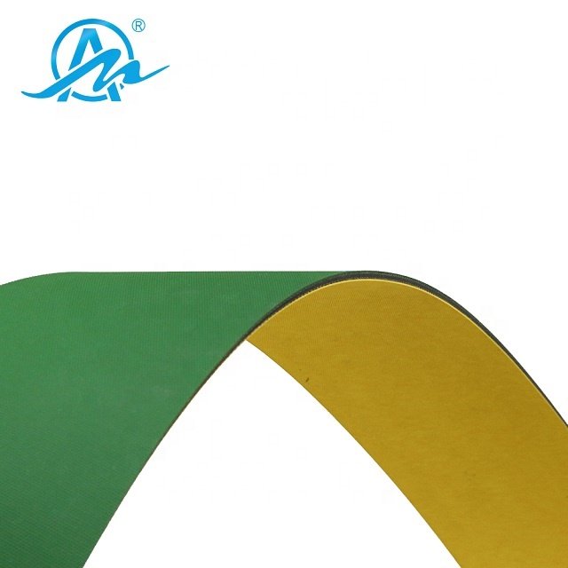 AIMAI brand wholesale price yellow and green endless flat drive belt